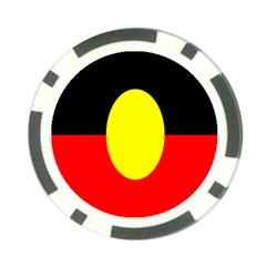 Flag Of Australian Aborigines Poker Chip Card Guard