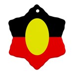 Flag Of Australian Aborigines Ornament (Snowflake) Front