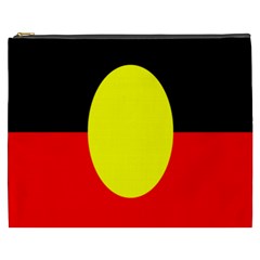 Flag Of Australian Aborigines Cosmetic Bag (xxxl)  by Nexatart