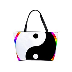 Rainbow Around Yinyang Shoulder Handbags by Nexatart