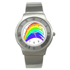 Rainbow Stainless Steel Watch by Nexatart