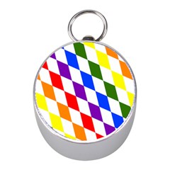 Rainbow Flag Bavaria Mini Silver Compasses by Nexatart