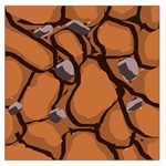 Seamless Dirt Texture Large Satin Scarf (Square) Front
