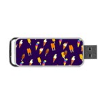 Seamless Ice Cream Pattern Portable USB Flash (Two Sides) Back