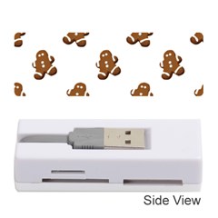 Gingerbread Seamless Pattern Memory Card Reader (stick) 