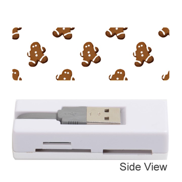 Gingerbread Seamless Pattern Memory Card Reader (Stick) 