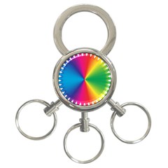 Rainbow Seal Re Imagined 3-ring Key Chains by Nexatart