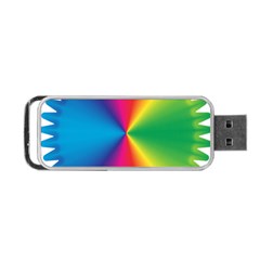 Rainbow Seal Re Imagined Portable Usb Flash (one Side)