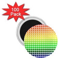 Rainbow Love 1 75  Magnets (100 Pack)  by Nexatart