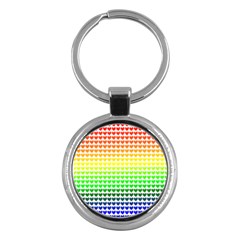 Rainbow Love Key Chains (round)  by Nexatart