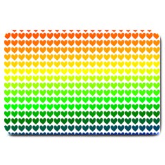 Rainbow Love Large Doormat  by Nexatart