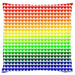 Rainbow Love Large Flano Cushion Case (two Sides) by Nexatart