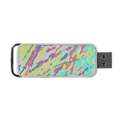 Crayon Texture Portable Usb Flash (one Side) by Nexatart