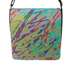 Crayon Texture Flap Messenger Bag (l) 