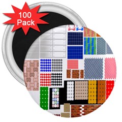 Texture Package 3  Magnets (100 Pack) by Nexatart