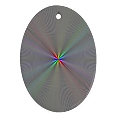 Square Rainbow Ornament (oval)