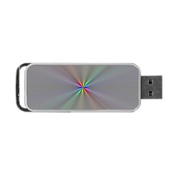 Square Rainbow Portable Usb Flash (one Side)