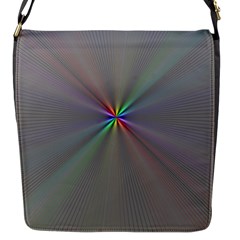 Square Rainbow Flap Messenger Bag (s) by Nexatart