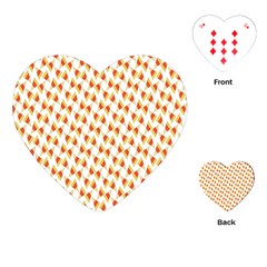 Candy Corn Seamless Pattern Playing Cards (heart)  by Nexatart