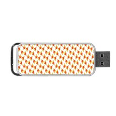 Candy Corn Seamless Pattern Portable Usb Flash (one Side)