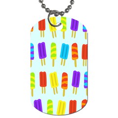 Popsicle Pattern Dog Tag (two Sides) by Nexatart
