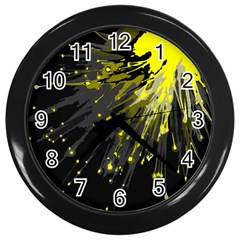 Big Bang Wall Clocks (black) by ValentinaDesign