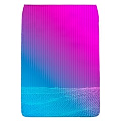 With Wireframe Terrain Modeling Fabric Wave Chevron Waves Pink Blue Flap Covers (l)  by Mariart