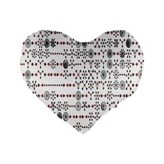 Bioplex Maps Molecular Chemistry Of Mathematical Physics Small Army Circle Standard 16  Premium Flano Heart Shape Cushions by Mariart