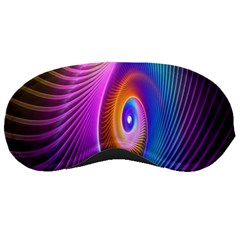Abstract Fractal Bright Hole Wave Chevron Gold Purple Blue Green Sleeping Masks by Mariart
