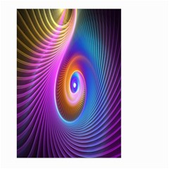 Abstract Fractal Bright Hole Wave Chevron Gold Purple Blue Green Large Garden Flag (two Sides) by Mariart