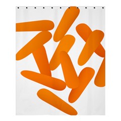 Carrot Vegetables Orange Shower Curtain 60  X 72  (medium) 