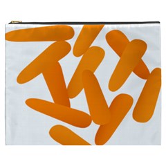 Carrot Vegetables Orange Cosmetic Bag (xxxl)  by Mariart