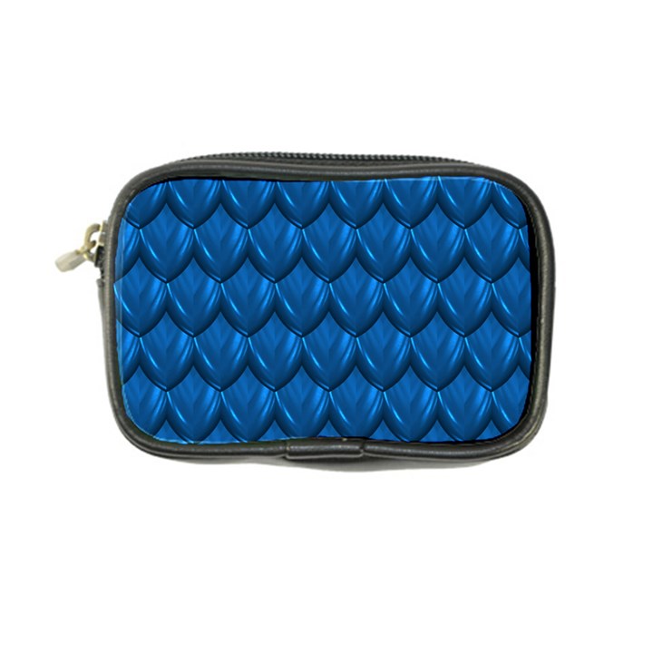 Blue Dragon Snakeskin Skin Snake Wave Chefron Coin Purse