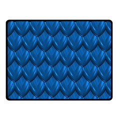 Blue Dragon Snakeskin Skin Snake Wave Chefron Fleece Blanket (small)