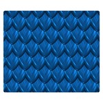 Blue Dragon Snakeskin Skin Snake Wave Chefron Double Sided Flano Blanket (Small)  50 x40  Blanket Back