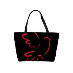 Dove Red Black Fly Animals Bird Shoulder Handbags