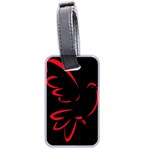 Dove Red Black Fly Animals Bird Luggage Tags (Two Sides) Front