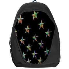 Colorful Gold Star Christmas Backpack Bag