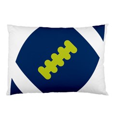 Football America Blue Green White Sport Pillow Case