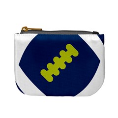 Football America Blue Green White Sport Mini Coin Purses by Mariart