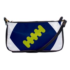 Football America Blue Green White Sport Shoulder Clutch Bags by Mariart