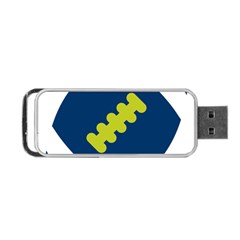 Football America Blue Green White Sport Portable Usb Flash (two Sides)