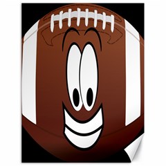 Happy Football Clipart Excellent Illustration Face Canvas 18  X 24   by Mariart