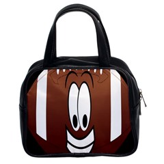Happy Football Clipart Excellent Illustration Face Classic Handbags (2 Sides)