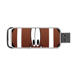 Happy Football Clipart Excellent Illustration Face Portable Usb Flash (one Side) by Mariart