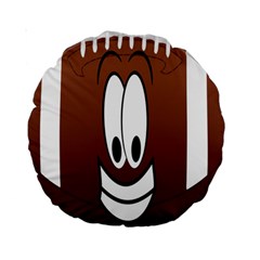 Happy Football Clipart Excellent Illustration Face Standard 15  Premium Round Cushions