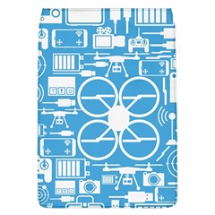 Drones Registration Equipment Game Circle Blue White Focus Flap Covers (l)  by Mariart