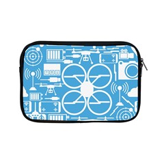 Drones Registration Equipment Game Circle Blue White Focus Apple Ipad Mini Zipper Cases by Mariart