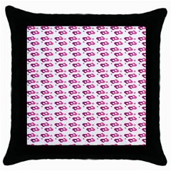 Heart Love Pink Purple Throw Pillow Case (black)