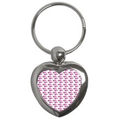 Heart Love Pink Purple Key Chains (heart) 